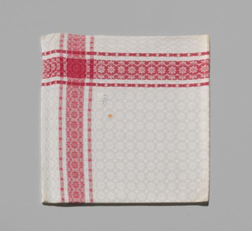 Linen damask finger towel