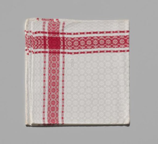 Linen damask finger towel