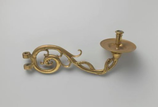 Candlestick with Snake and Dolphin Head
