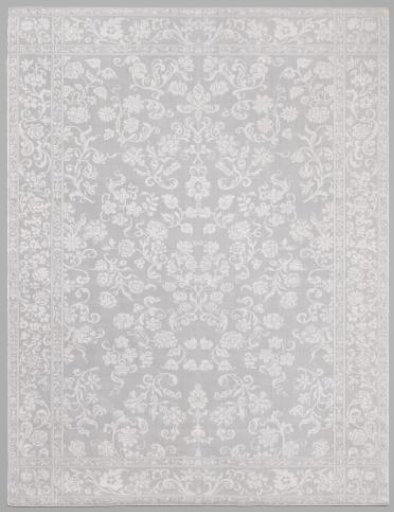 Linen damask napkin with a floral pattern