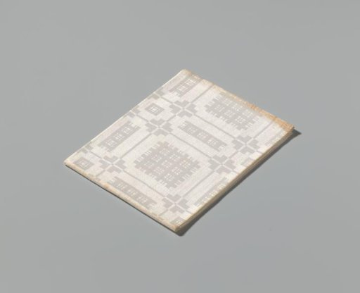 Linen napkin with scale pattern