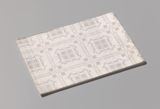 Linen napkin with a scale pattern