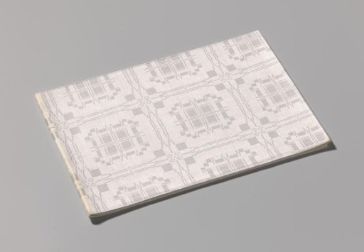 Linen napkin with a scale pattern