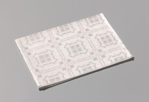 Linen napkin with a scale pattern