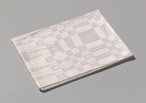 Linen napkin with pelican pattern