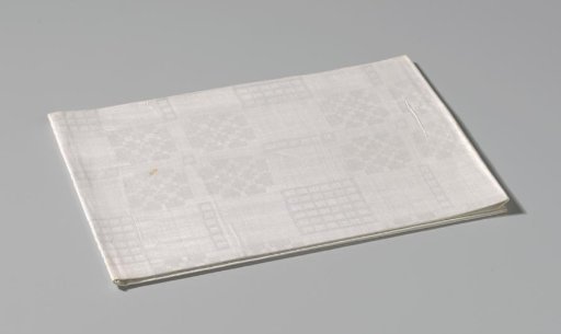 Linen napkin with skin pattern