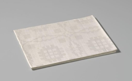 Linen napkin with skin pattern