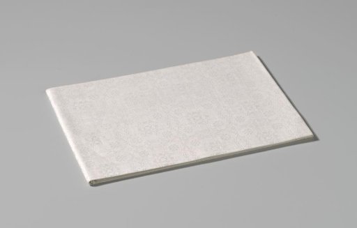 Linen damask napkin with a pattern of skins