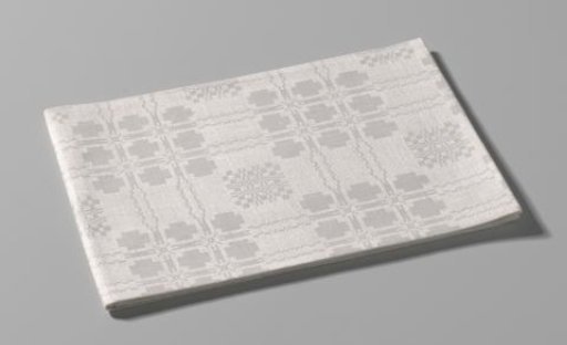 Linen napkin with pelican pattern