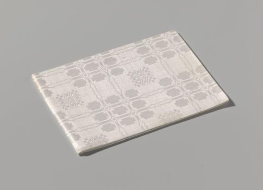 Linen napkin with pattern of peels