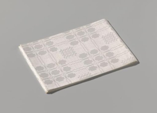 Linen napkin with pattern of peels