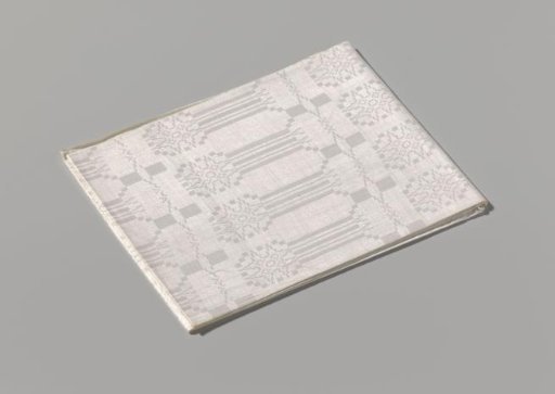 Linen napkin with pellen pattern