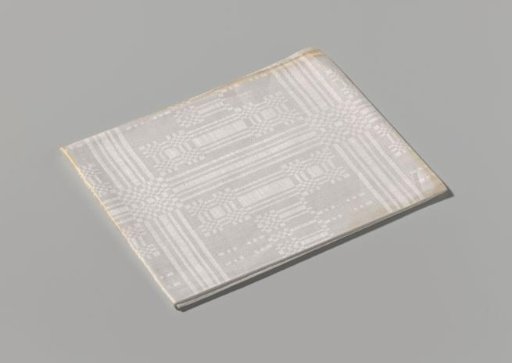 Linen Napkin with a Scale Pattern
