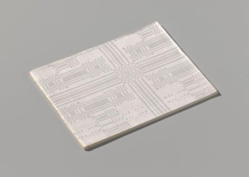 Linen Napkin with a Scale Pattern