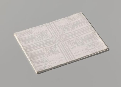 Linen napkin with pelican pattern