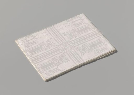 Linen napkin with pelican pattern
