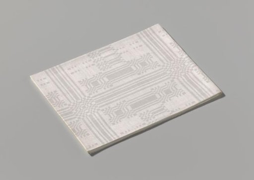 Linen napkin with pelican pattern