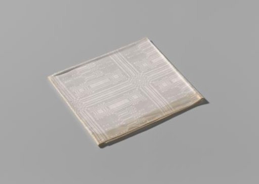 Linen napkin with pelican pattern
