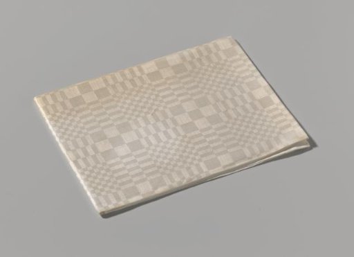 Linen napkin with fur pattern