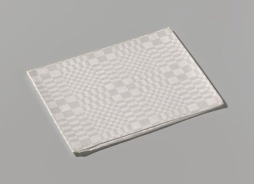 Linen napkin with fur pattern
