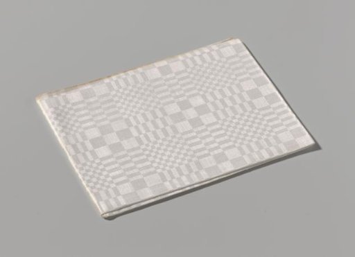 Linen napkin with fur pattern