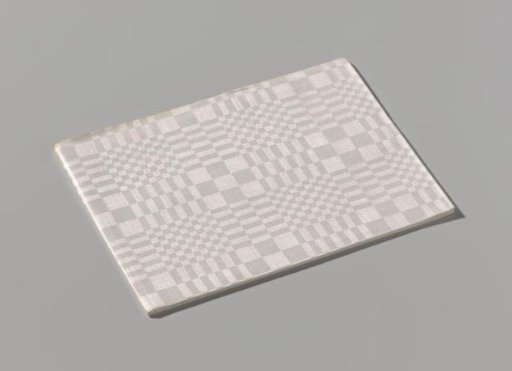 Linen napkin with fur pattern