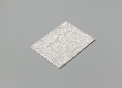 Linen Damask Napkin with a Scroll Pattern