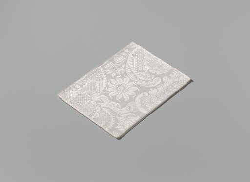 Linen Damask Napkin with a Scroll Pattern
