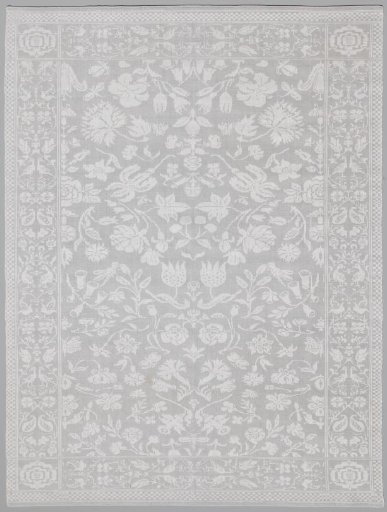 Napkin with scattered flowers and insects