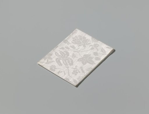 Napkin with scattered flowers and insects