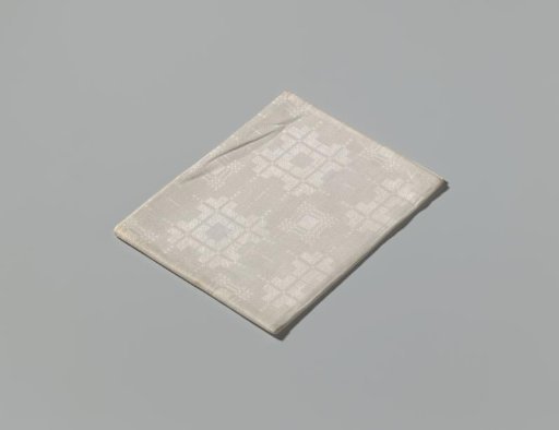 Linen napkin with peeling pattern