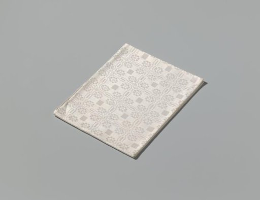 Linen napkin with peel pattern
