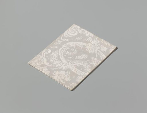 Napkin of White Linen Damask