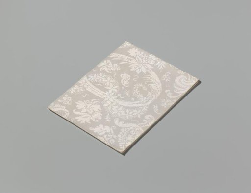 Napkin of White Linen Damask