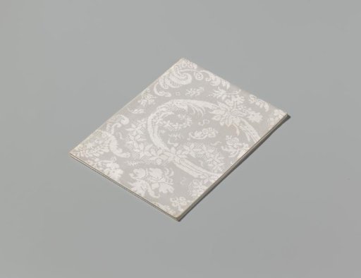 Napkin of White Linen Damask