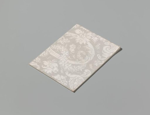 Napkin of White Linen Damask