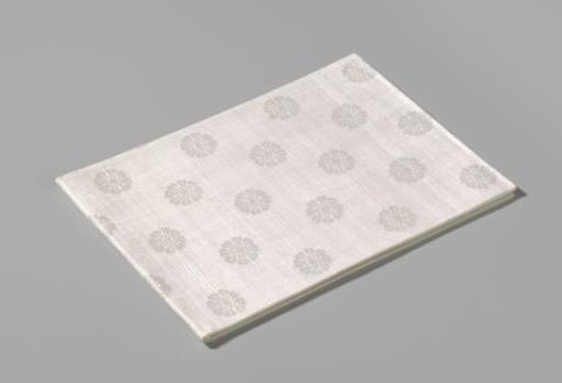 Napkin of Linen Damask with a Floral Pattern