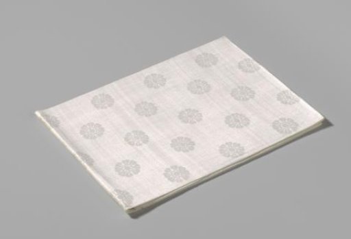 Napkin of Linen Damask with a Floral Pattern
