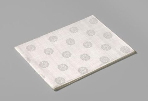 Napkin of Linen Damask with a Floral Pattern