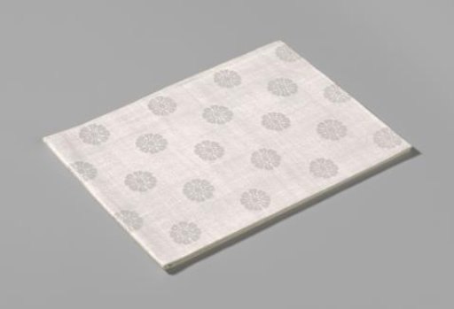 Linen Damask Napkin with a Floral Pattern