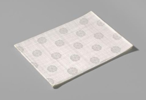 Linen Damask Napkin with a Floral Pattern