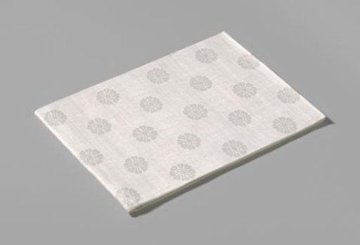 Linen Damask Napkin with a Floral Pattern