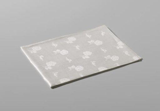 Napkin of white linen damask