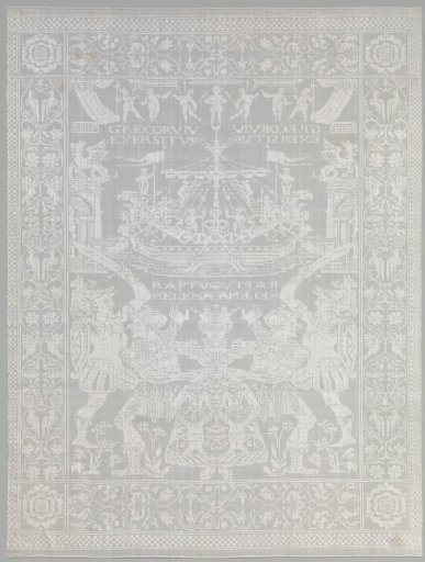 Tablecloth with the destruction of Troy