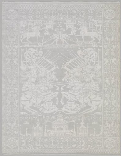Tablecloth with the destruction of Troy