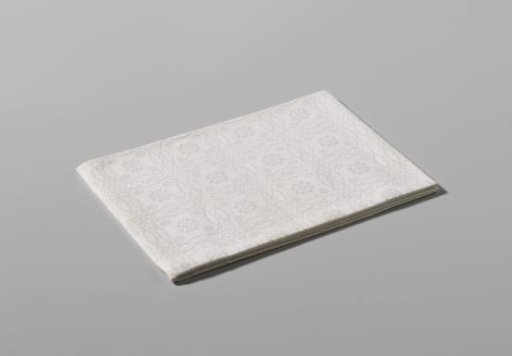 Linen napkin with scale pattern