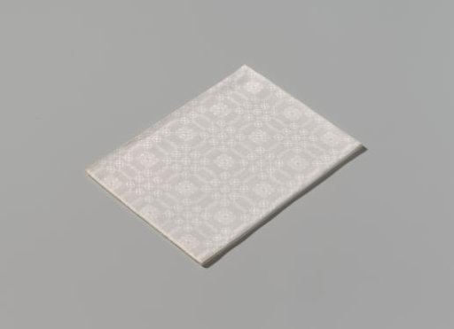 Linen napkin with scale pattern
