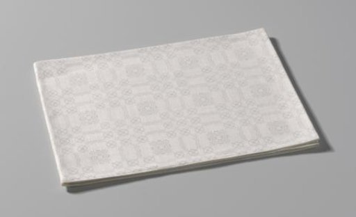 Linen napkin with scale pattern