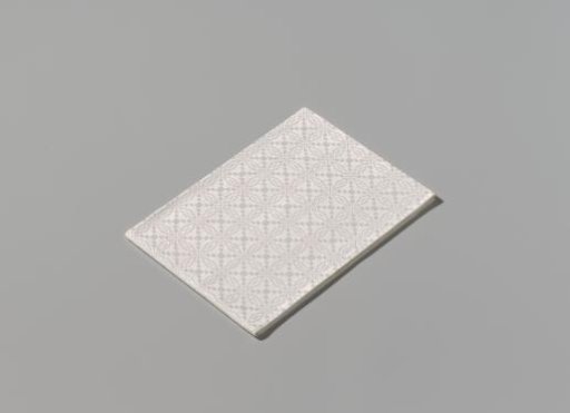 Linen napkin with scale pattern