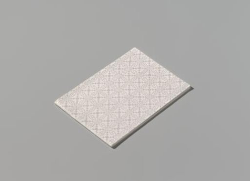Linen napkin with scale pattern